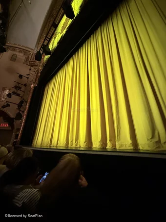 Golden Theatre Orchestra B103 view from seat photo