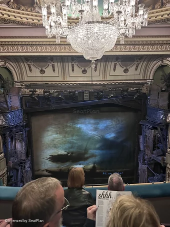 Sondheim Theatre Grand Circle C15 view from seat photo