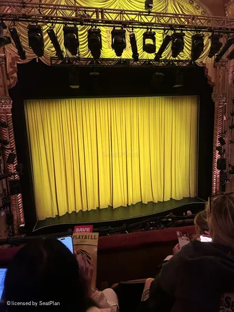Golden Theatre Front Mezzanine C109 view from seat photo