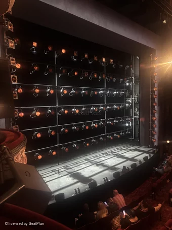 Shaftesbury Theatre Box F1 view from seat photo