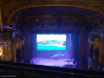 Theatre Royal Haymarket Upper Circle A23 view from seat photo