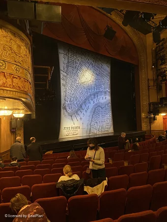 Barrymore Theatre Orchestra M21 view from seat photo