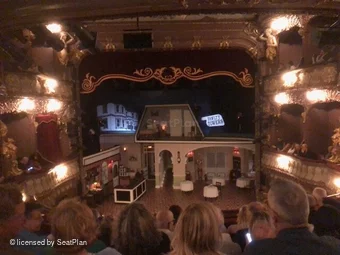 Apollo Theatre Dress Circle F19 view from seat photo