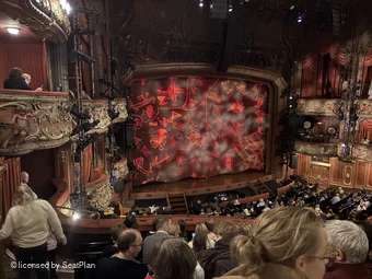 Lyceum Theatre Royal Circle G45 view from seat photo