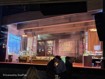 Nederlander Theatre Orchestra N18 view from seat photo