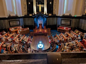 London County Hall Central Gallery A22 view from seat photo