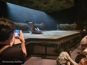 Barbican Theatre Stalls C32 view from seat photo