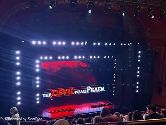 Dominion Theatre Circle K37 view from seat photo