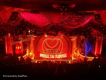Al Hirschfeld Theatre Mezzanine S111 view from seat photo
