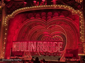 Piccadilly Theatre Stalls M7 view from seat photo