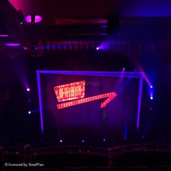 Winter Garden Theatre Mezzanine E106 view from seat photo