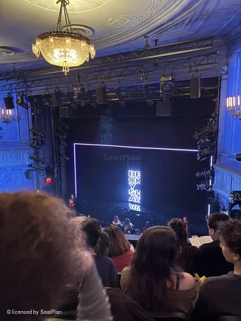 Hayes Theater Mezzanine D12 view from seat photo