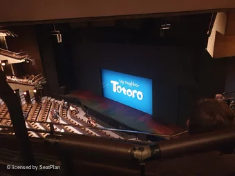 Barbican Theatre Upper Circle B6 view from seat photo