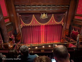 St Martin's Theatre Upper Circle C7 view from seat photo