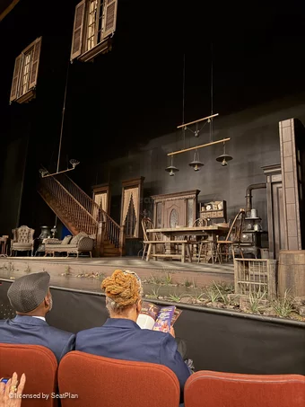 Barrymore Theatre Orchestra B8 view from seat photo