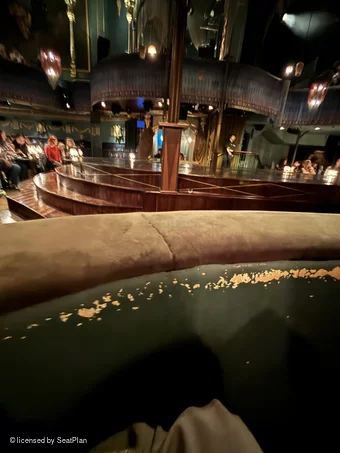 Playhouse Theatre Stalls Box B3 view from seat photo