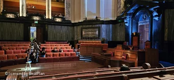 London County Hall Courtroom Stalls F197 view from seat photo