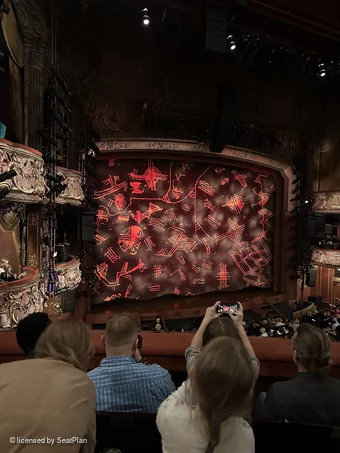 Lyceum Theatre Royal Circle C44 view from seat photo