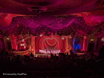 Al Hirschfeld Theatre Mezzanine R103 view from seat photo