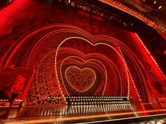 Al Hirschfeld Theatre Can Can! Table Seating Left B2 view from seat photo