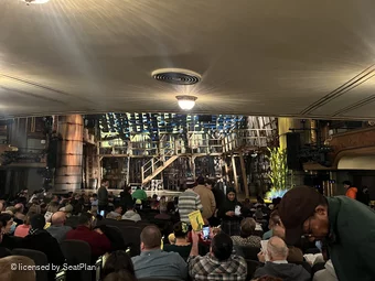 Nederlander Theatre Orchestra Q8 view from seat photo