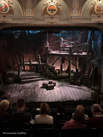 Ambassadors Theatre Circle G10 view from seat photo