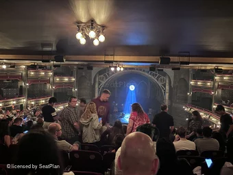 Lyric Theatre Dress Circle M107 view from seat photo