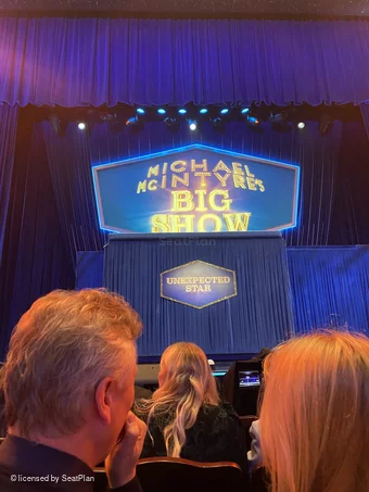 Theatre Royal Drury Lane Stalls E28 view from seat photo