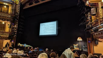 Belasco Theatre Orchestra K6 view from seat photo