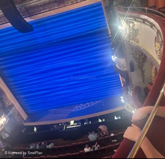 Novello Theatre Grand Circle AA12 view from seat photo