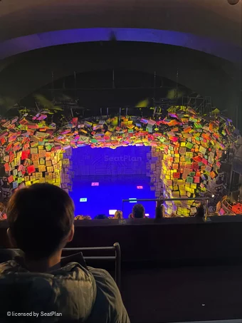 Cambridge Theatre Upper Circle J21 view from seat photo