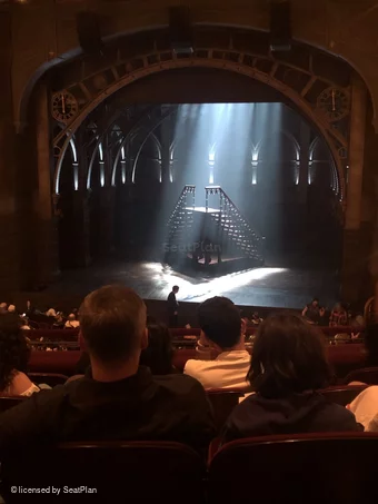 Lyric Theatre Dress Circle E124 view from seat photo