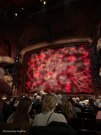 Lyceum Theatre Stalls R12 view from seat photo