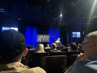 Leicester Square Theatre Stalls H18 view from seat photo