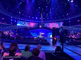 Wembley Park Theatre Platform 1 D22 view from seat photo