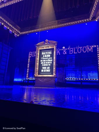 Garrick Theatre Stalls AA2 view from seat photo