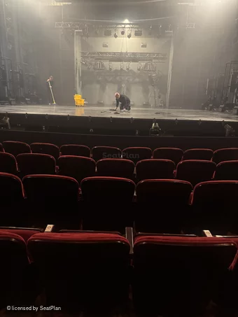 St James Theatre Orchestra F105 view from seat photo