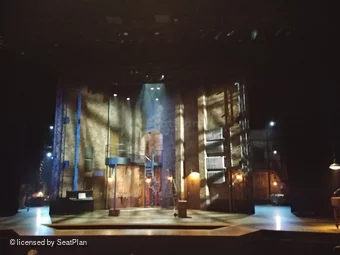 Barbican Theatre Stalls J18 view from seat photo