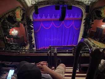 Lyceum Theatre Balcony D1 view from seat photo