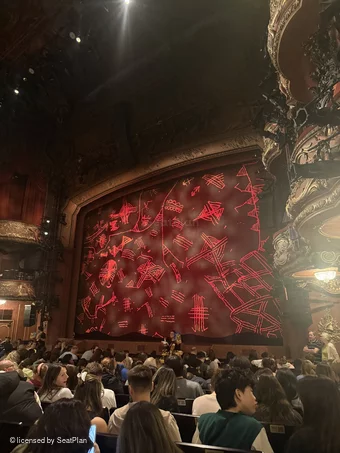 Lyceum Theatre Stalls N6 view from seat photo
