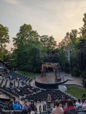 Regent's Park Open Air Theatre Upper Left S10 view from seat photo