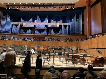 Royal Festival Hall Front Stalls E15 view from seat photo