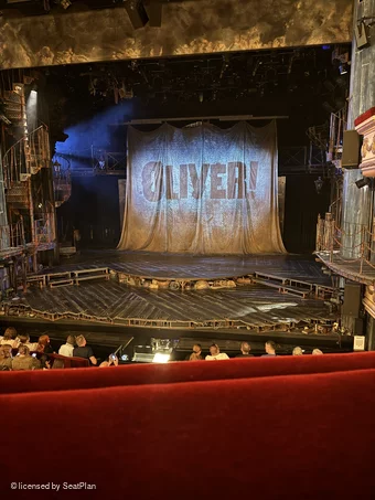 Gielgud Theatre Dress Circle A14 view from seat photo