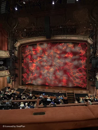 Lyceum Theatre Royal Circle B18 view from seat photo