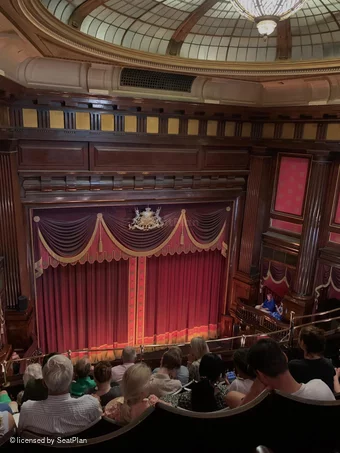 St Martin's Theatre Upper Circle F2 view from seat photo