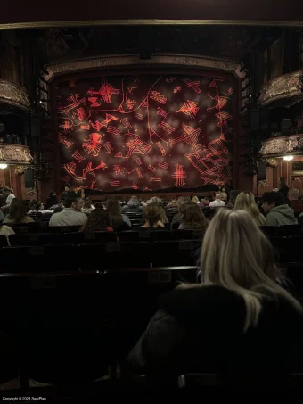 lyceum theatre stalls view view from my seat