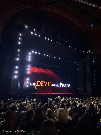 Dominion Theatre Stalls O43 view from seat photo