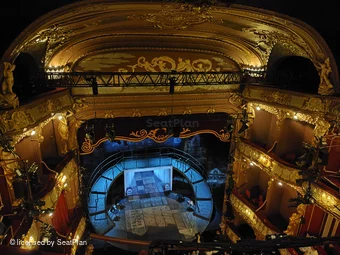Apollo Theatre Balcony B20 view from seat photo