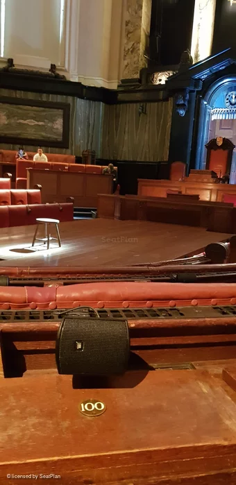 London County Hall Courtroom Stalls D100 view from seat photo