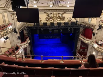 Noel Coward Theatre Balcony C19 view from seat photo